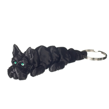 Terier szkocki brelok 3D czarny pies do kluczy